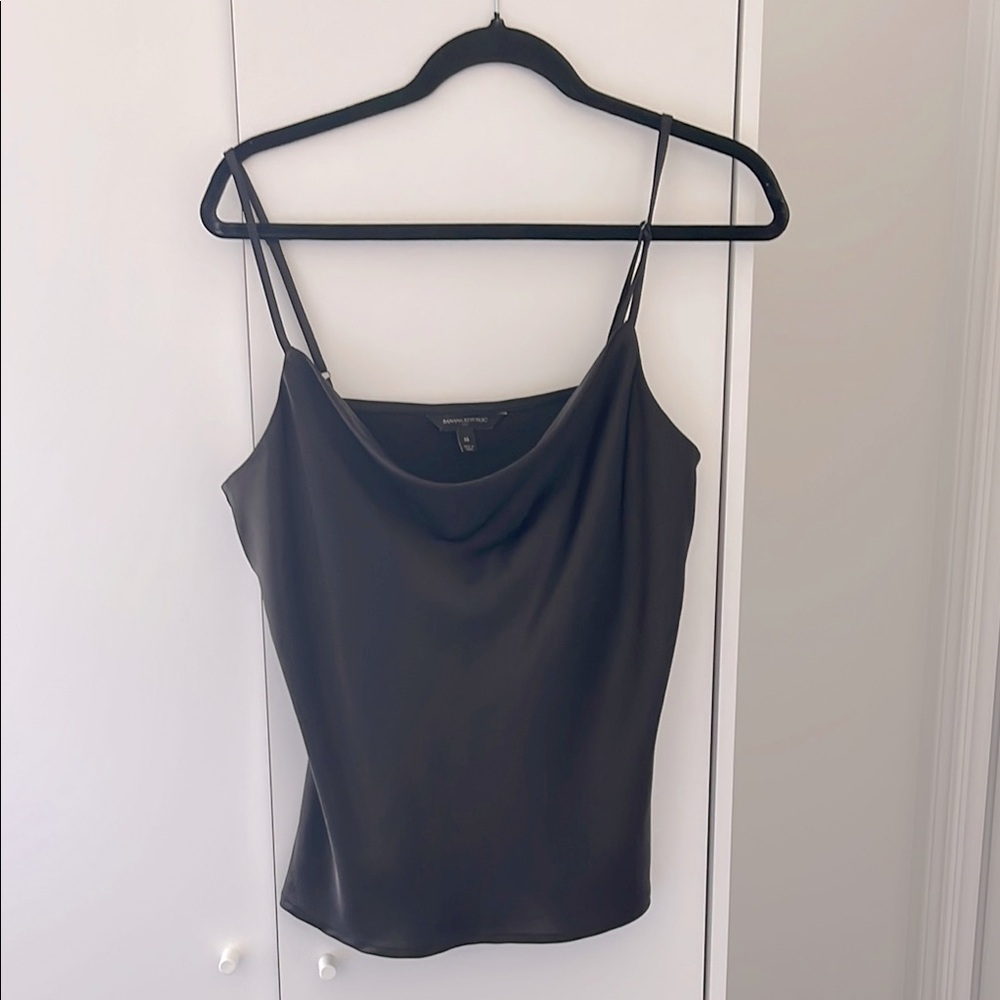 Silky Black Banana Republic Top